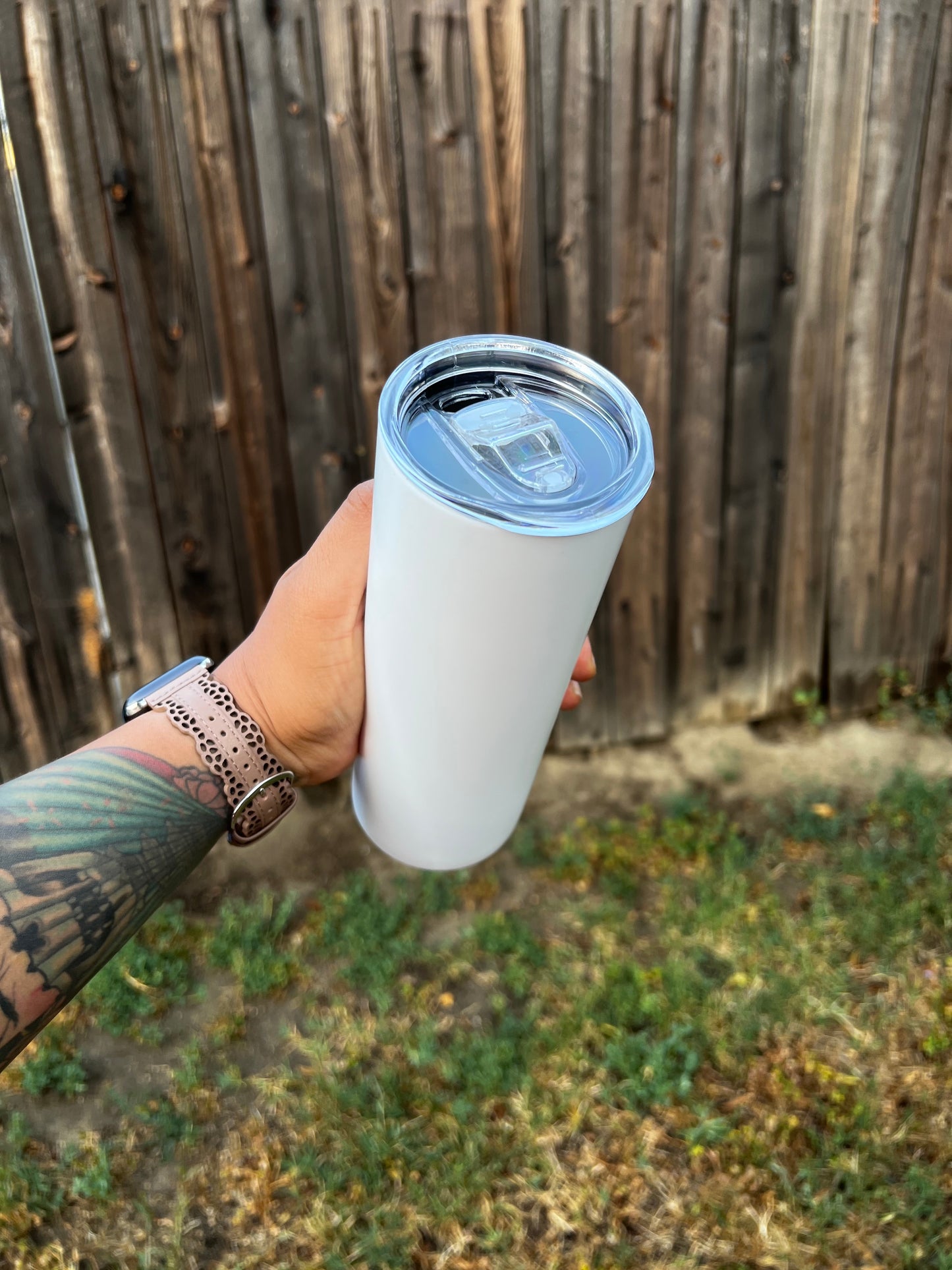 MATTE White 20oz Sublimation Ready Tumbler