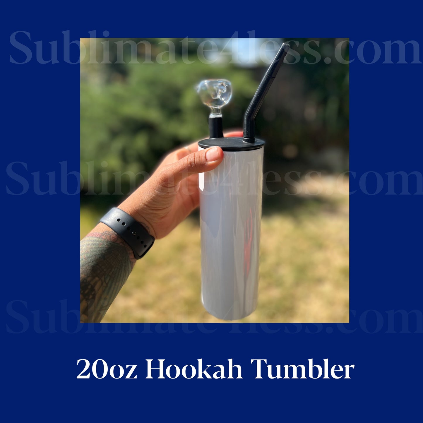 20oz Hoo+kah Tumbler for sublimation