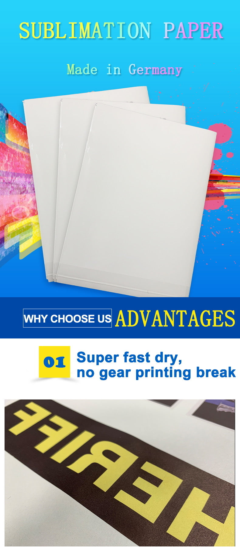 High Quality A4 Sublimation Paper