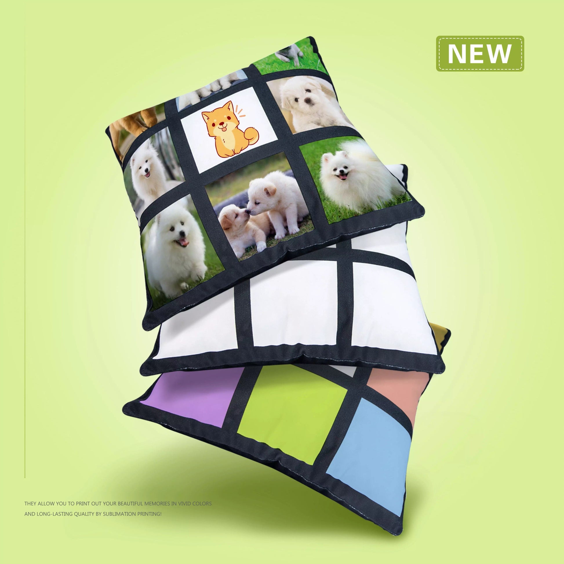 4/6/9 Panel Sublimation Pillow Covers – Blank Expressions