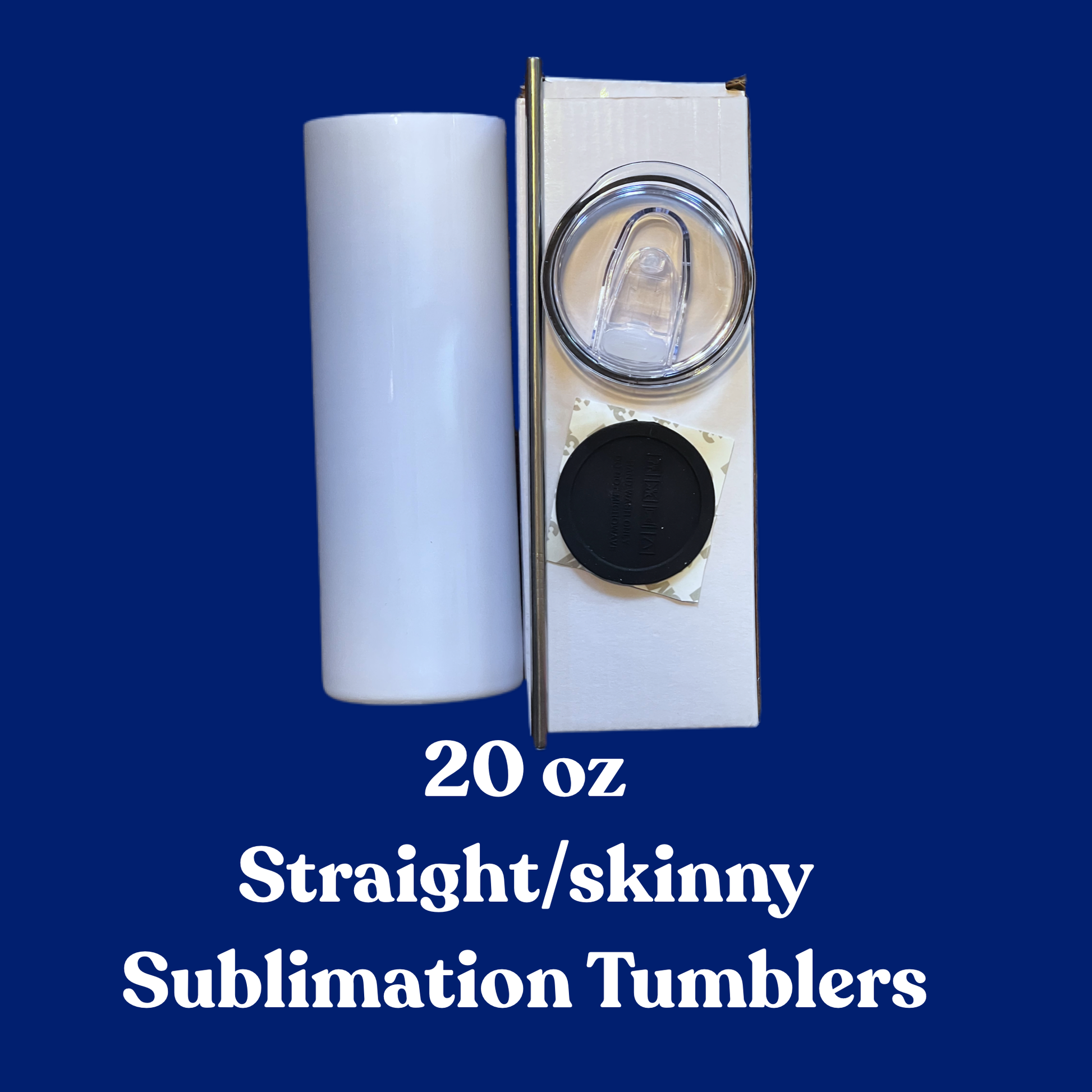 Munskine 4 Pack Sublimation Tumblers 20 Oz Skinny Stainless Steel Double