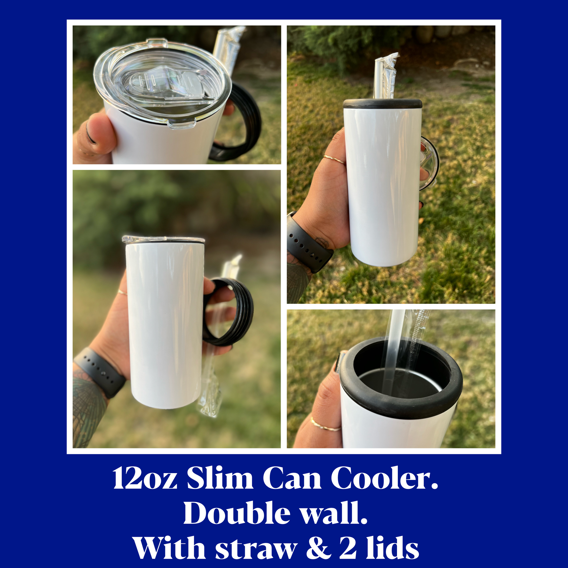 Teal Slim Can Cooler - 12oz – Sativa